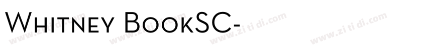Whitney BookSC字体转换